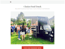 Tablet Screenshot of clasicofoodtruck.com